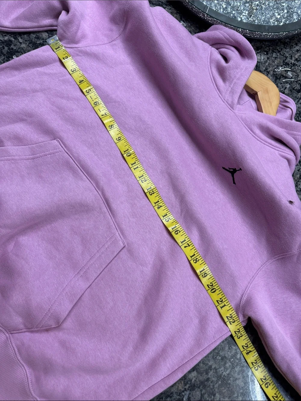 Jordan Men’s Lavender Hoodie with Black Jumpman EUC M